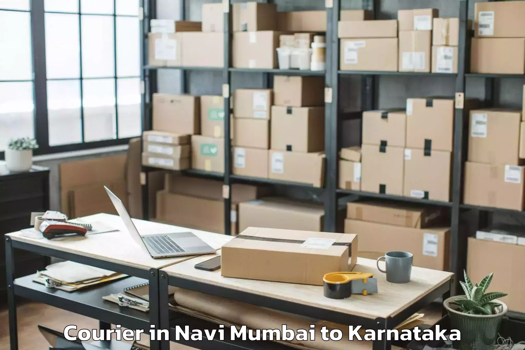 Top Navi Mumbai to Siddapura Courier Available